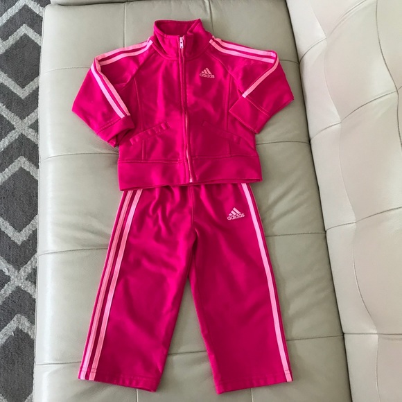 hot pink adidas tracksuit